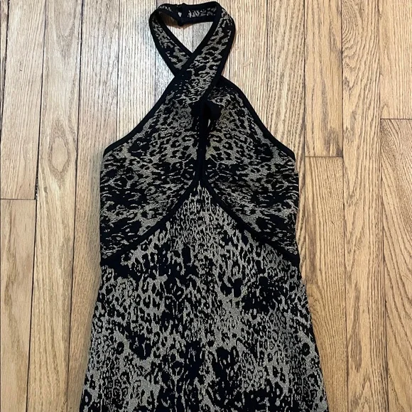 ❄️SNOW SALE❄️ ramy brook candance leopard halter dress - new with tags - Picture 4 of 6